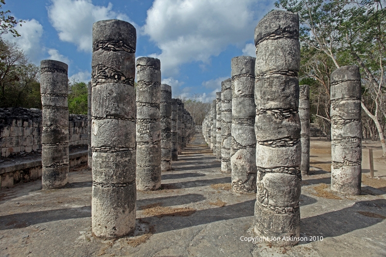Temple of a Thousand Warriors (Columns), Chitzan Itza Temple of a Thousand Warriors (Columns), Chitzan Itza